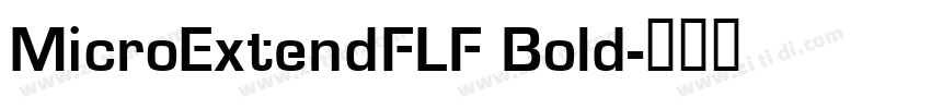 MicroExtendFLF Bold字体转换